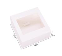 6pcs Kraft Carta Fai da Te Regalo Scatola Con Finestra Per Matrimonio Compleanno