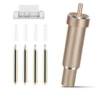 6Pcs Lame a Punta Fine di Alta Qualità con Hosing,Explore Deep Point Blades e alloggiamento, Lama per taglio profondo,Con 2 lame da 30° e 2 lame da 60°/2 lame da 45°