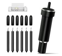 6Pcs Lame a Punta Fine di Alta Qualità con Hosing,Explore Deep Point Blades e alloggiamento, Lama per taglio profondo,Con 2 lame da 30° e 2 lame da 60°/2 lame da 45° (Nero)
