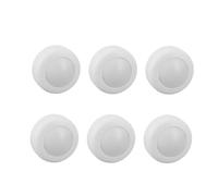6PCS LED Puck Luci con Telecomando Dimmerabile Rotonda Lampada per Sotto Armadio Controilluminazione Bianco