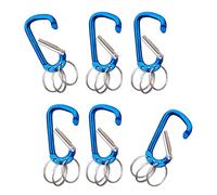 6pcs Leggero Durevole Moschettone Campeggio Esterna Zaini Moschettone Per Escursioni E Zaini Alpinismo Zaini