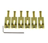 6pcs Leggero Ponte Fisso Selle Chitarra Elettrica Amanti di Musica Tremolo Con Chiave Per Accessori Chitarra