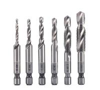 6Pcs M3 M5 M6 M8 M10 Alta Velocità Acciaio Titanio Placcato Composito Rubinetto