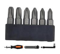 6Pcs Magnetic Screwdriver Bit Set - S2 Alloy Steel 35mm JIS Bits