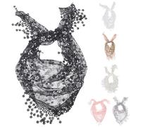 6pcs mantilla velo triangolo veli di massa cattolico veli di scialle veli di