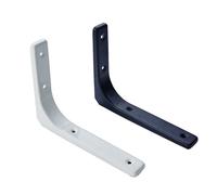 6pcs Mensola Staffe Heavy Duty Metallo Triangolo Bianco Nero da Parete Sostegno