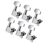 6Pcs Metallo Chitarra Tunings Pioli Accordatori Chiave Testa Macchina Manopola Chitarra String Tunings Peg Chitarra Parte di Ricambio Enduring Metal Guitar String Tunings Pioli Chiave