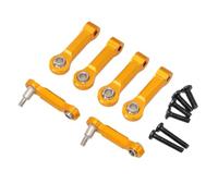 6pcs metallo fisso a schiera superiore del braccio compatibile con modelli di auto di controllo remoto 284131 284161 284010 K989 K969 Parti di sostituzione(Gold)