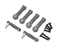 6pcs metallo fisso a schiera superiore del braccio compatibile con modelli di auto di controllo remoto 284131 284161 284010 K989 K969 Parti di sostituzione(Titanium)
