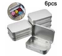 6pcs Metallo Scatola Pratico 6 Piecce 6 6x Contenitore Pratico for Lip Gloss