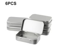 6pcs Metallo Scatola Pratico Piccolo Contenitore Pratico Vuoto for Cosmetici