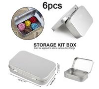 6pcs Metallo Scatola Pratico Set Piccolo 6 Piecce 6 Contenitore for Cosmetics