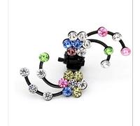 6Pcs Mini Copricapo Cristallo Da Sposa Artigli Per Capelli Per Le Donne Fiocco Di Neve Forcine Per Capelli Fiore Accessori Per Capelli Sette