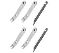 6PCS Mini Manovella Crowbar Strumento Pry Bar Strumento Piccolo Multi Utility Widgy Bar Tool, EDC Multifunzione in Acciaio Inossidabile Pocket Pry Bar, Portachiavi Portatile di Sopravvivenza