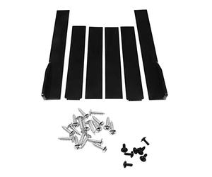 6PCS Minigonna Laterale Per Auto Automotive, Minigonna Laterale Universale ABS Nero Pieghevole Ad Alta Tenacità Antigraffio Esterno Lato Inferiore Linea di Fondo Per Automobile