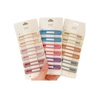 6pcs Moda Pratico Versatile Morandi Colore BB Fermaglio Capelli Clip Laterali per Donne Ragazze Accessori per Capelli (09)