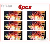 6pcs Multicolore Sciarpe Famiglia Confezione Elastico Stampa Ghetta Bandana