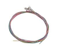 6Pcs Multiple Colored Acoustic Guitar Strings Set Colorful Folk Coppers Folk Guitar Strings Set