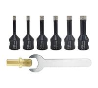 6pcs NBB Punta a tazza diamantata con M14, per foratura professionale a secco o ad umido su porcellana dura, ceramica, piastrelle, granito,marmo,veloce,per smerigliatrice angolare(PRO 6/6/8/8/10/12mm)