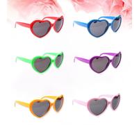 6pcs occhiali da sole a forma di cuore di moda creativo di partito