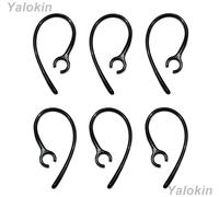 6pcs Orecchio Loops per Jabra Cuffie - Nero Ear-Clips Ricambio (Sk-Chp)