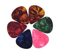 6pcs Pack High- Celluloid Guitar Picks Wear- per basso chitarre elettriche acustiche