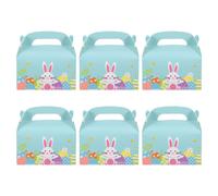 6pcs Pasqua Candy Boxes Coniglio Design Regalo Scatole regalo Bunny Documenti