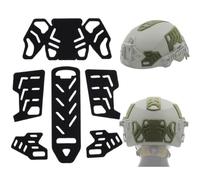 6PCS Patch Loop Casco, Pad Adesivi Forma Skeleton