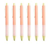 6pcs Penna a sfera retrattile Semplice Firma Scuola Supplie Per Studenti Journaling Note Prendere Progetti D'arte Olio Penna a sfera Scrittura Liscio Scuola Forniture per Ufficio