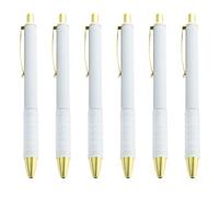 6pcs Penna a sfera retrattile Semplice Firma Scuola Supplie Per Studenti Journaling Note Prendere Progetti D'arte Olio Penna a sfera Scrittura Liscio Scuola Forniture per Ufficio