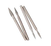 6Pcs per Dremel Accessori Galvanotecnica Diamante Testa di molatura 2.35mm Gambo lucidato Ago Lucidato Pietra di giada Strumento per incisione, come mostrato