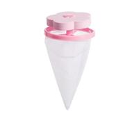 6pcs Pet Hair Remover Washing Machine Floating Lint Filter Bag Clothes Cleaning Cat Catcher Reusable Laundry Tools Per Lavatrice(Light pink)