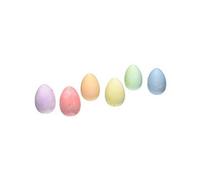 6pcs Portable Cartoon Egg-shaped Colorful Chalk Non-Toxic Colorful Dustless Washable Chalk for Kids Children DIY Craft