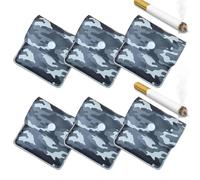 6Pcs Portacenere Portatile, Riutilizzabile, Ignifugo, Inodore, per Attività all'aperto in Viaggio, Borsa, da Tasca, Porta Mozziconi, Posacenere da Borsetta, per Sigarette Borsa Spiaggia Piscina