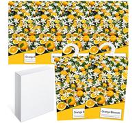 6pcs Profuma Armadio Vestiti, Profumatori Armadio e Cassetti, Profumatore Auto, Profumo Aromi Sacchetti Lavanda Profumati per Armadio Cassetti Armadietti, Scarpiera Deodorante Armadio (Fiore arancio)