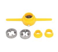 6Pcs PVC Pipe Threader Set, 1/2, 3/4, 1in NPT Tap Die Plumbing Tool Kit for Home PPR Tube - Essential Plumbing Tool Kit for Homeowners, DIY Projects, and Plumbers