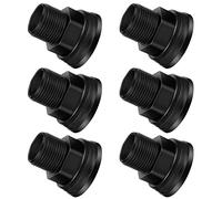 6PCS Raccordo per paratia in PVC Connettore per serbatoio dell'acqua a doppia filettatura per paratia 3/4 di pollice maschio 1/2 pollice femmina per botti di pioggia Acquari Serbatoi d'acqua Vasche