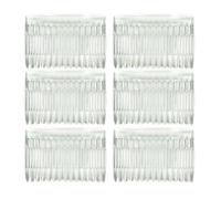 6pcs Ragazze Pettine Coda di Cavallo Con Luce Trasparente Coda di Cavallo Pettine Molla Pettine Per Capelli Da Matrimonio Pettine Per La Sposa Strumenti di Styling Dei Capelli Per Le Donne Strumenti