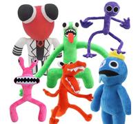 6PCS Rainbow Friends,Arcobaleno Amici Peluche,Rainbow Friends Peluche Amici Arcobaleno Giocattolo Regali per Halloween Natale,Compleanno,regali per bambini