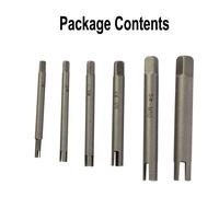6pcs Removibili Stripped Danneggiato Vite Rubinetto Estrattore Head Tool