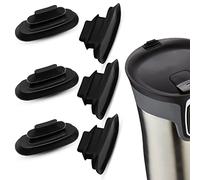 6Pcs Replacement Stopper Copper Tappo in gomma per coperchio compatibile con la tazza da caffè da viaggio Contigo West Loop Autoseal, Parti di ricambio per borraccia Contigo (nero)