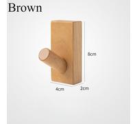 6Pcs Rettangolare Legno Gancio Cappello Cappotto da Parete Portasciugamani Sala