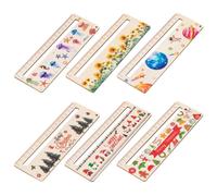 6Pcs Righello Disegno Meauring Righello Aula Apprendimento Aids per Boy Girl