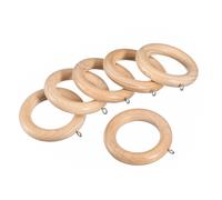 6Pcs Ring in Legno per Tende,Ring in Legno per Tende da 2,75 Pollici,Naturale#1