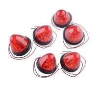 6Pcs Round Beehive Side Clearance Marker light 16 LED Trailer Truck