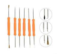 6pcs Saldatura Assist Strumenti per Riparazioni Elettroniche Acciaio al Cromo Vanadio per Pulizia e Assemblaggio