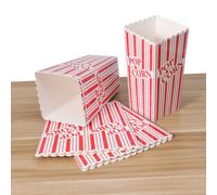 6PCS Scatole per popcorn a righe taglie forti Scatole per popcorn di carta per