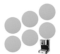 6Pcs schermo per disco per caffè espresso, riutilizzabile 1,7mm di spessore 100μm Piastra a rete per filtro portafiltro per caffè per cestello portafiltro per caffè espresso (58,5 mm)