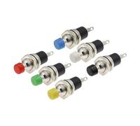 6PCS Self Reset white PBS-110 7MM Momentary Push Button Switch Press The Reset Switch HSMXNEONJB