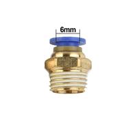 6pcs / Set 0-116PSI Elettrico Solenoide Pneumatico Valvola Velocità Controllo